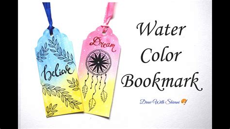 Water Color Bookmark/ Teacher's Day Gift Ideas/ Hand-painted Bookmarker ...