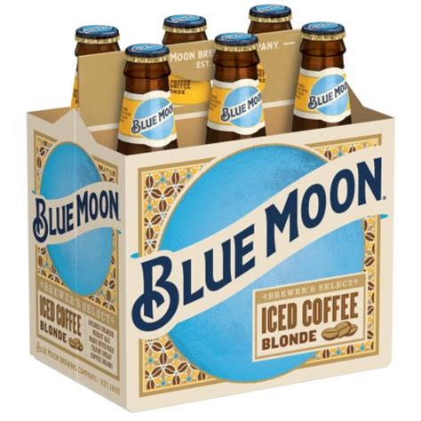 Blue Moon® Iced Coffee Blonde Wheat Ale Beer, 6 bottles / 12 fl oz ...