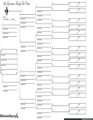 Obituaries Six Gen Family Tree Chart - Fill and Sign Printable Template ...