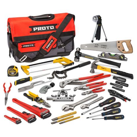 PROTO, 36 Total Pcs, Tool Bag, Tradesman Tool Set - 1UDY5|JTS-0037PLUM ...