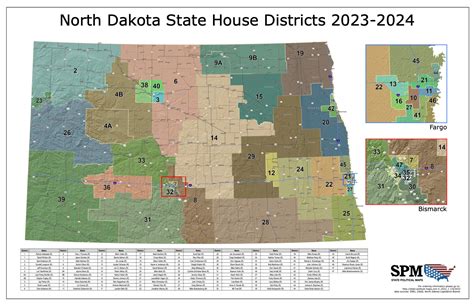 North Dakota Political and State Legislative Wall Maps – State ...