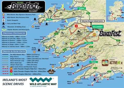 Ring of Kerry Scenic Drive and Cycle, Route Map and Guide, Co. Kerry, Ireland - Top 10 Things to ...