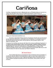 Activity 3.pdf - Cariñosa Cariñosa meaning the loving or affectionate ...