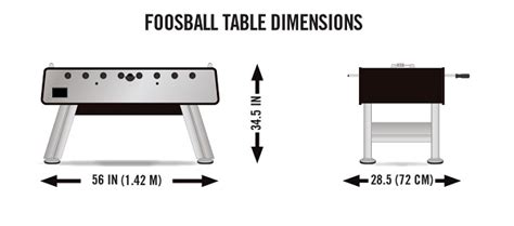 Foosball Table Dimensions | Foosball Zone