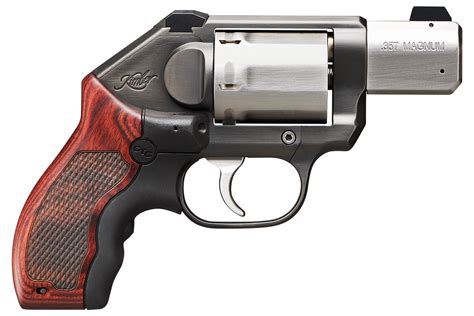 Kimber K6S CDP (LG) Revolver 357 Mag 2" Barrel Black DLC Finish Brushed Barrel Laser Grips Night ...