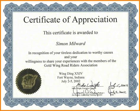 029 Certificate Of Appreciation Sample Pdf Examples Army throughout ...