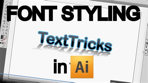 Font Styling in Adobe Illustrator - YouTube