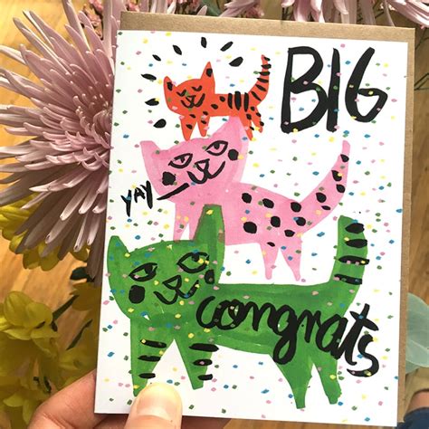 Yay! BIG Congrats! Card | Draw Me A Lion