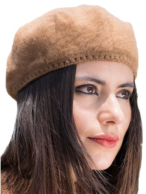 Warm and Soft 100% Alpaca Wool Handmade Beret For Women - Available In ...