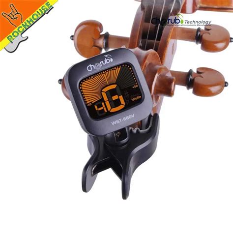 Cherub Violin Tuner Clip On Viola Tuner Chromatic and Violin Tuning Model Backlight LCD display ...