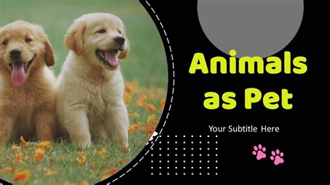 Animals as Pet PowerPoint Template and Google Slides Themes : MyFreeSlides