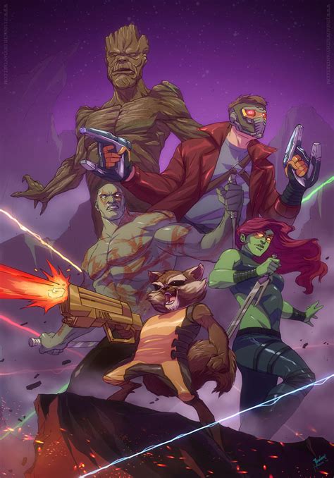 Guardians Of The Galaxy by yinfaowei on DeviantArt