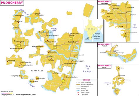 Pondicherry In India Map – Map Vector