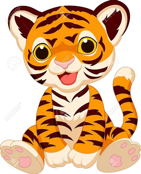 Cute tiger cartoon Illustration , #ad, #tiger, #Cute, #Illustration, # ...