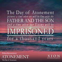 Day of atonement/ Jesus atones