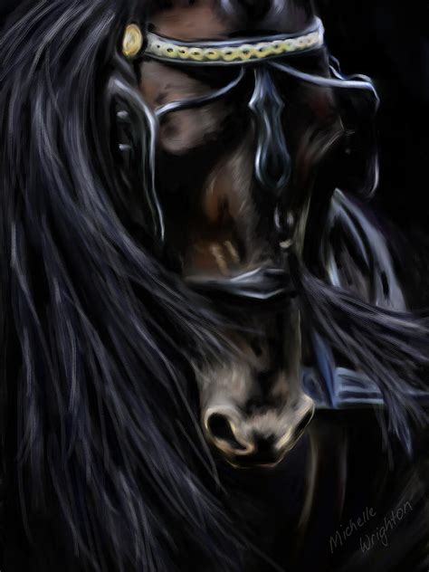 Friesian Horse Painting at PaintingValley.com | Explore collection of Friesian Horse Painting