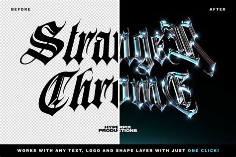 Metallic Chrome Text Effect Vol.5 Download PSD | Hyperpix