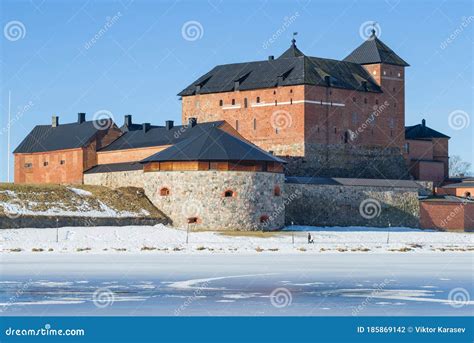 The Medieval Castle of Hame, March Day. Hameenlinna, Finland Stock Photo - Image of castle, view ...