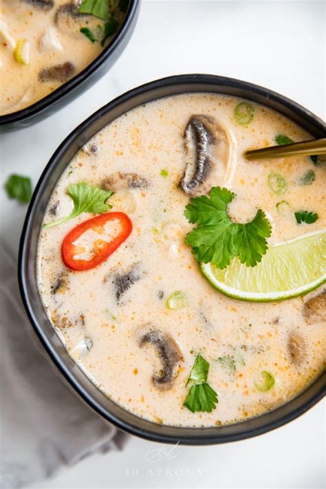 Best Ever Tom Kha Gai Soup (Thai Coconut Chicken Soup) - 40 Aprons