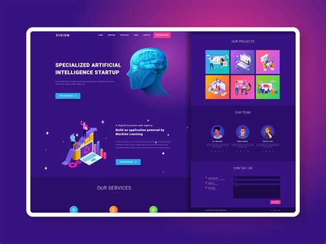 artificial intelligence website design by Ben Naveed 🇺🇸 on Dribbble