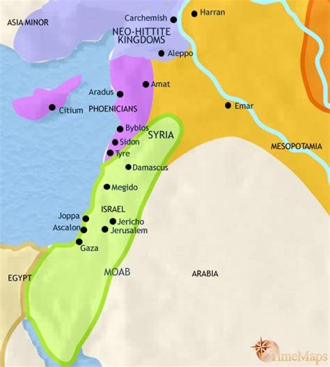 Syria and Canaan History 1000 BCE