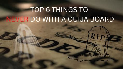 Ouija Board Rules!! Six Things to NOT do when using a Ouija Board!! - YouTube