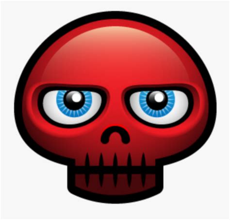 #mq #red #skull #skulls #emoji #emojis - Red Skull Emoji , Free Transparent Clipart - ClipartKey