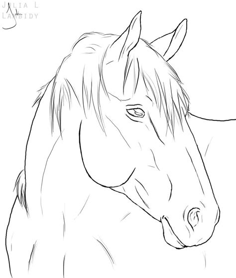 Horse Lineart | Horse drawings, Horse coloring pages, Horse sketch