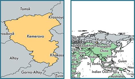 Kemerovo Oblast administrative region, Russia / Map of Kemerovo Oblast, RU / Where is Kemerovo ...