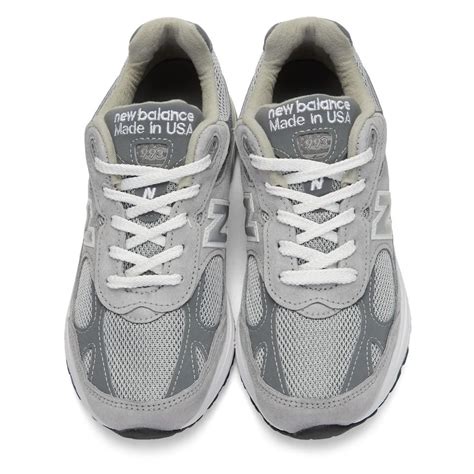 New Balance Suede Grey 993 Sneakers in Grey - Lyst