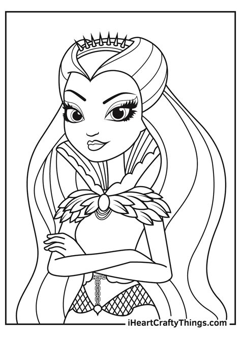 Free Ever After High Coloring Pages - Printable Form, Templates and Letter