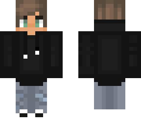 Black Hoodie Boy | Minecraft Skin