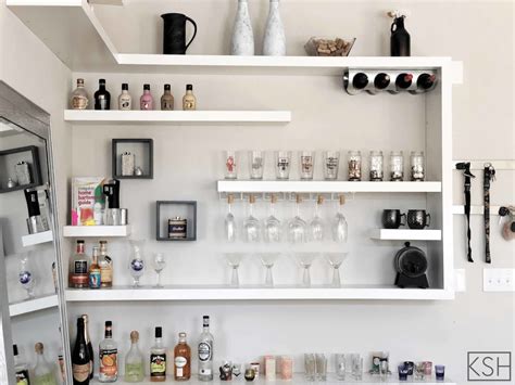 10 IKEA LACK Shelf Hacks that Definitely Don’t Lack in Creativity | Ikea lack shelves, Home bar ...