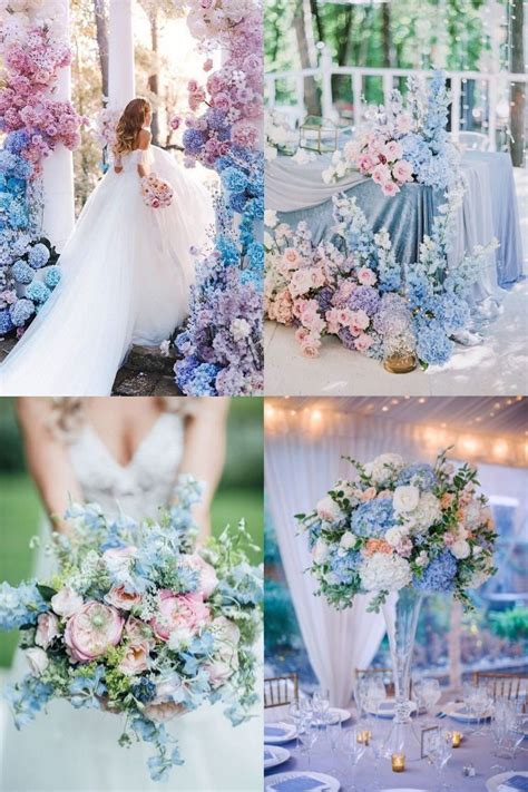 20 Light Blue and Blush Pink Wedding Colors for Spring Summer 2020 | Spring wedding colors, Pink ...