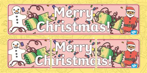 Merry Christmas Banner (teacher made)