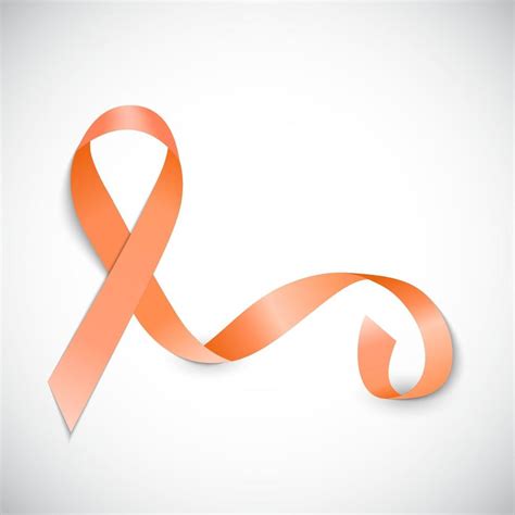 Orange Ribbon a Symbol of Leukemia. Vector Illustration 2754646 Vector Art at Vecteezy