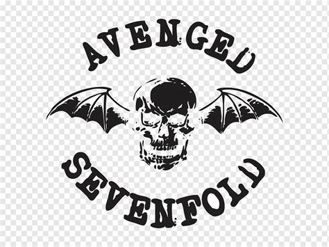 Avenged Sevenfold Logo Disturbed Черно-белый трафарет, логотип ...