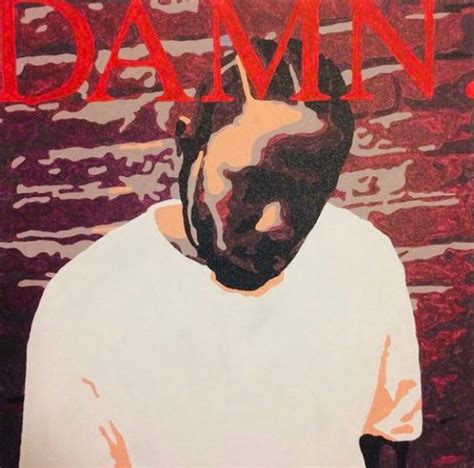 Kendrick Lamar DAMN Album Cover Acrylic Painting PRINT - Etsy