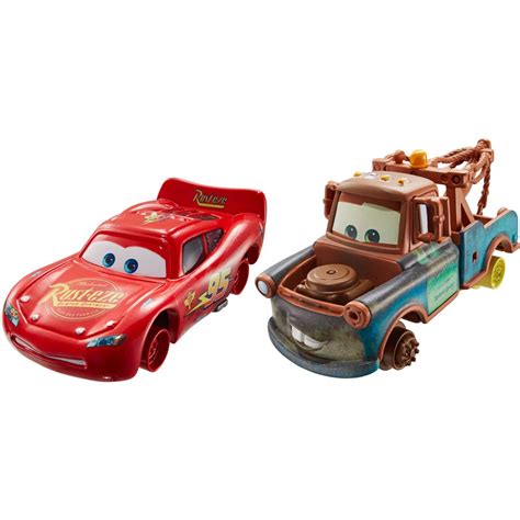 Disney/Pixar Cars Mater & Lightning Mcqueen With No Tires 2-Pack - Walmart.com - Walmart.com