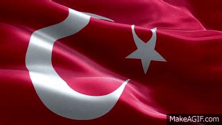 Türk Bayrağı Animasyon 1920x1080 HD- Turkish Flag Animation on Make a GIF