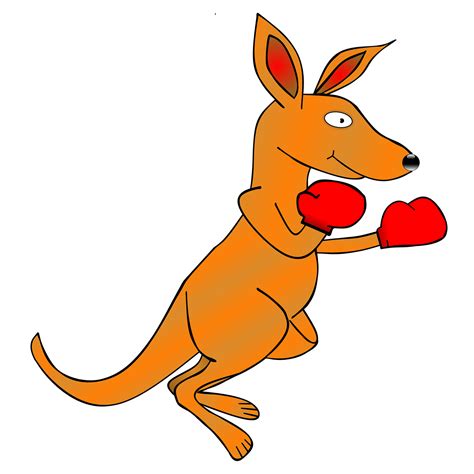 Kangaroo,clip art,boxing gloves,animal,boxer - free image from needpix.com