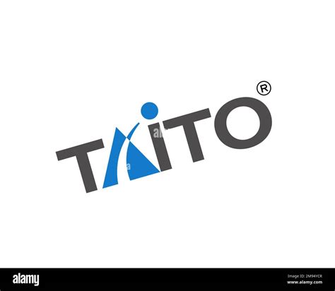 Taito, rotated logo, white background Stock Photo - Alamy