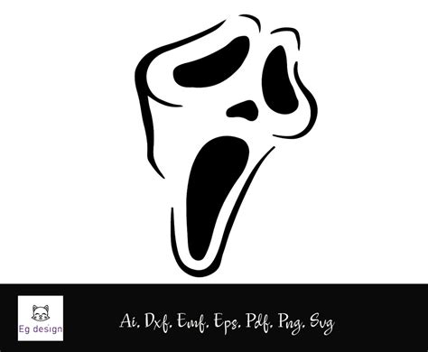 Scream stencil svg scream silhouette | Etsy