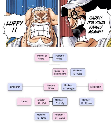 Projected Family Tree for Monkey・D・Luffy : r/MemePiece