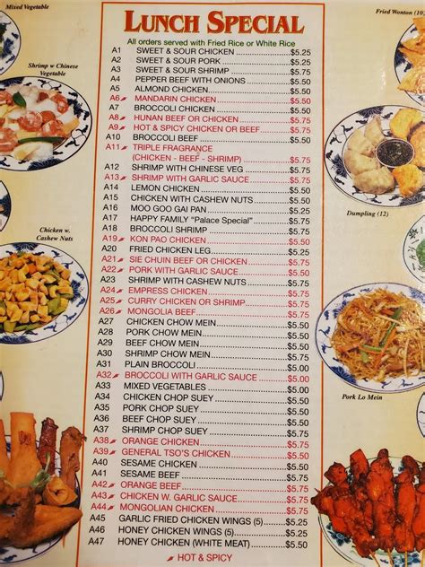 Menu at Golden Lin Chinese Restaurant, Sulphur