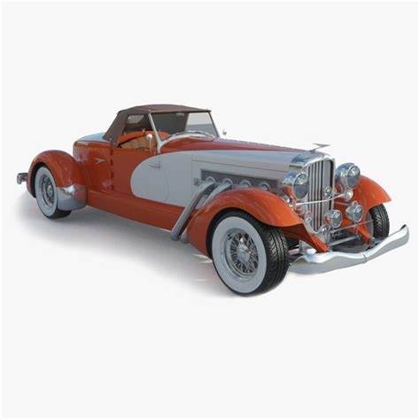 Duesenberg SJ Boattail Speedster 3D model - TurboSquid 1985485