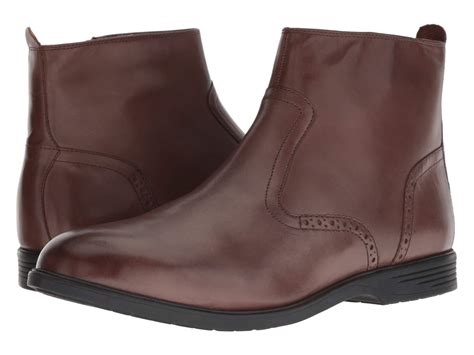 Hush Puppies Leather Shepsky Zip Boot in Brown Leather (Brown) for Men ...