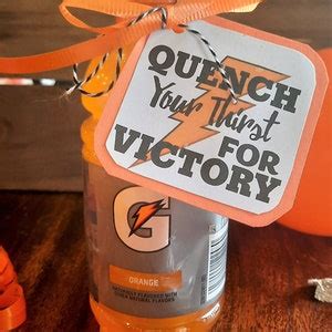 Quench Your Thirst for Victory Gatorade Team Treat Tags - Etsy