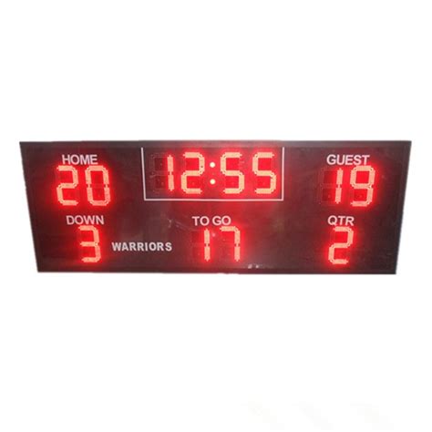 Portable Digital Scoreboard , Wireless Football Scoreboard Back Maintenance