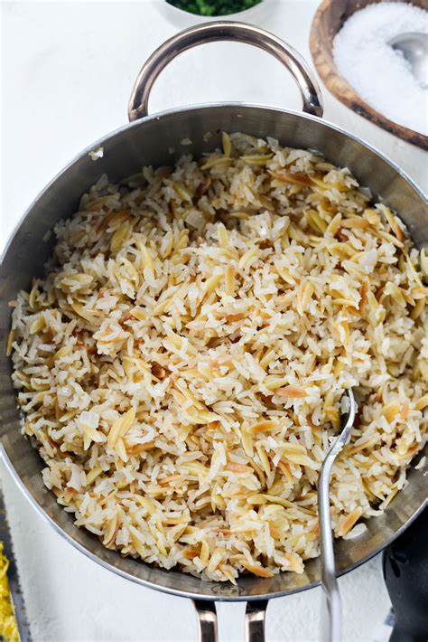 Greek Lemon Rice Pilaf - Simply Scratch